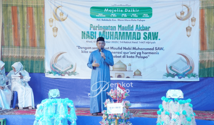 Wakil Walikota Palopo menghadiri Peringatan Maulid