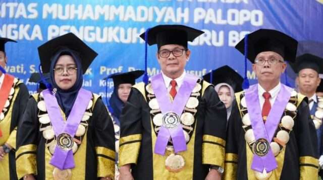UMPalopo Kukuhkan Dua Guru Besar, Perkuat Tradisi Akademik dan Riset